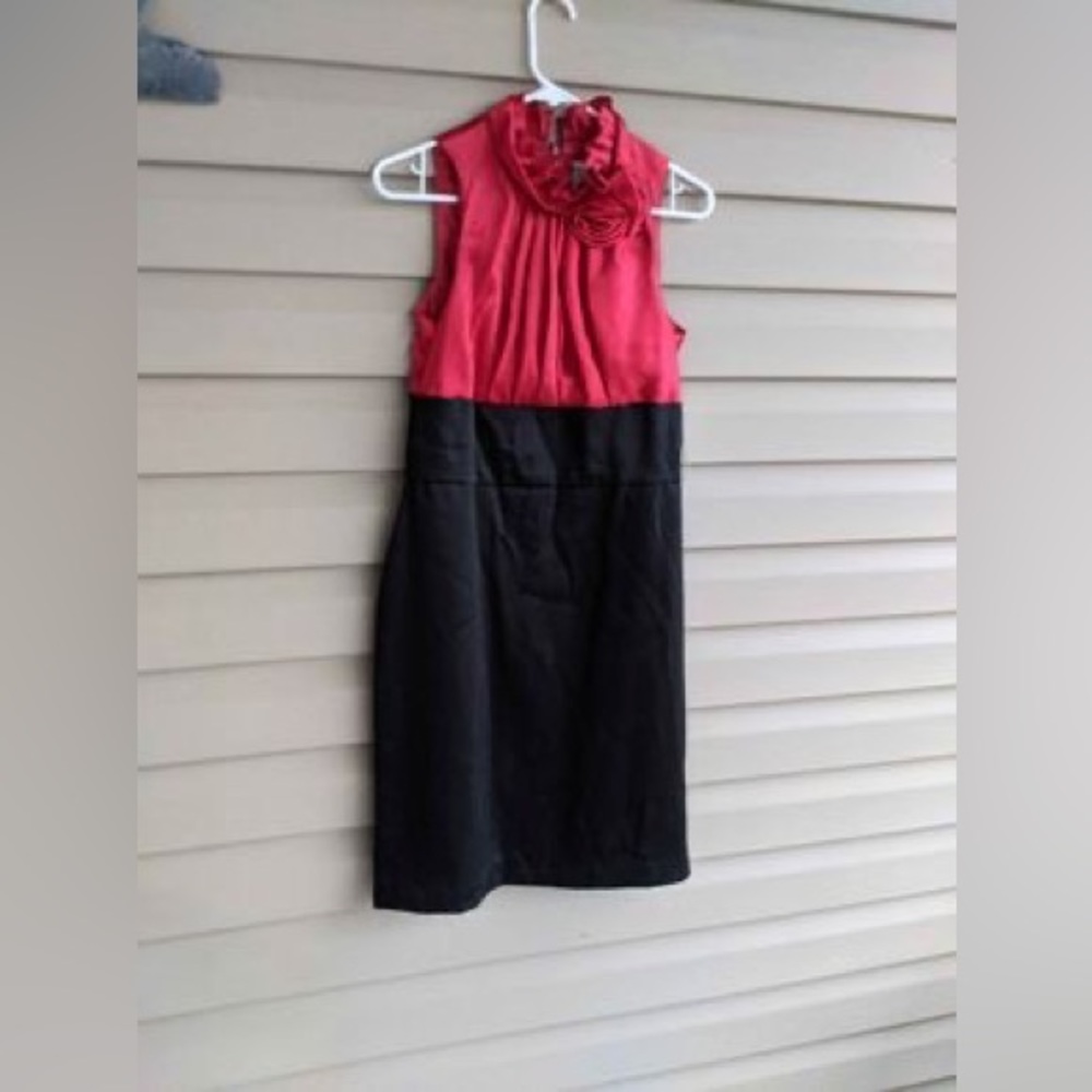 Red And Black Satin Dress Just In Time For Valentines Day!
